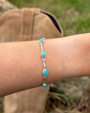 Kingman Turquoise Link Bracelet