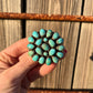 Kingman Turquoise Cluster Pin