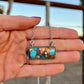 Chubby Bar Necklace Turquoise Spiny Oyster