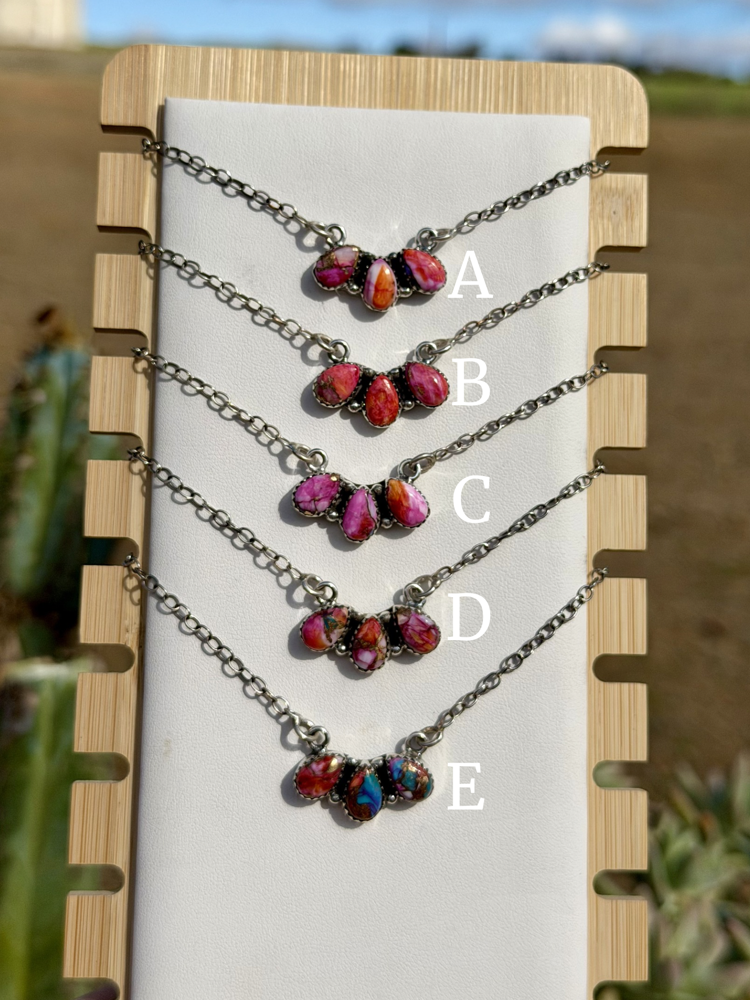 Clara Necklace Pink Dahlia