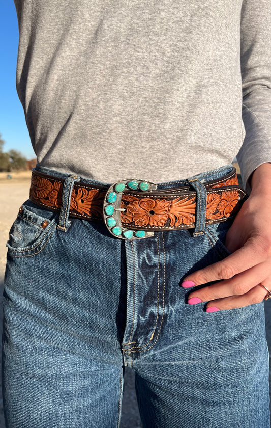 Blue Ridge Turquoise Belt Buckle