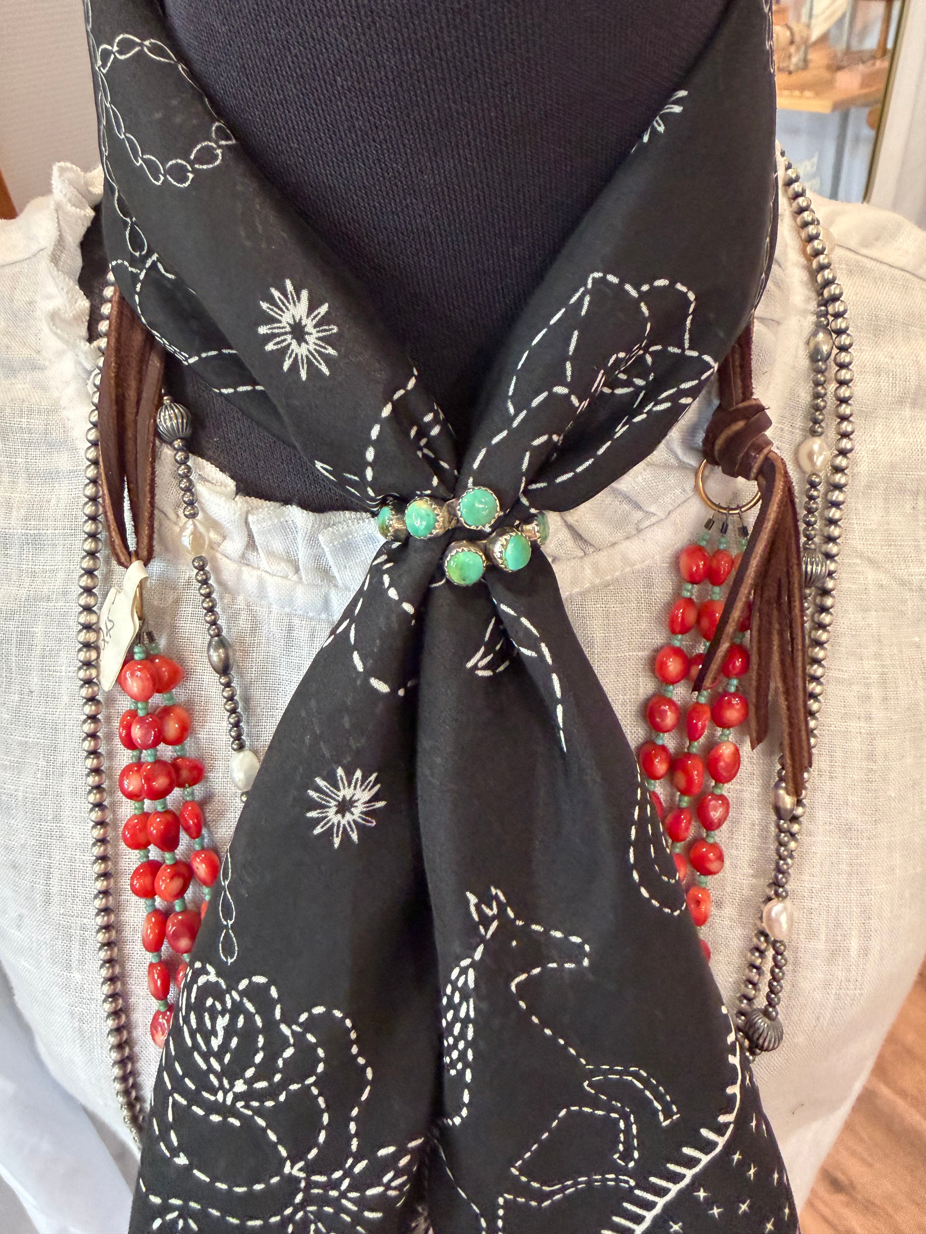Kingman Turquoise Scarf Slide