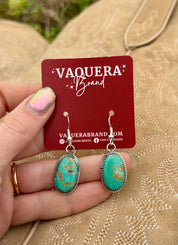 Navajo Kingman Turquoise Dangle Earrings