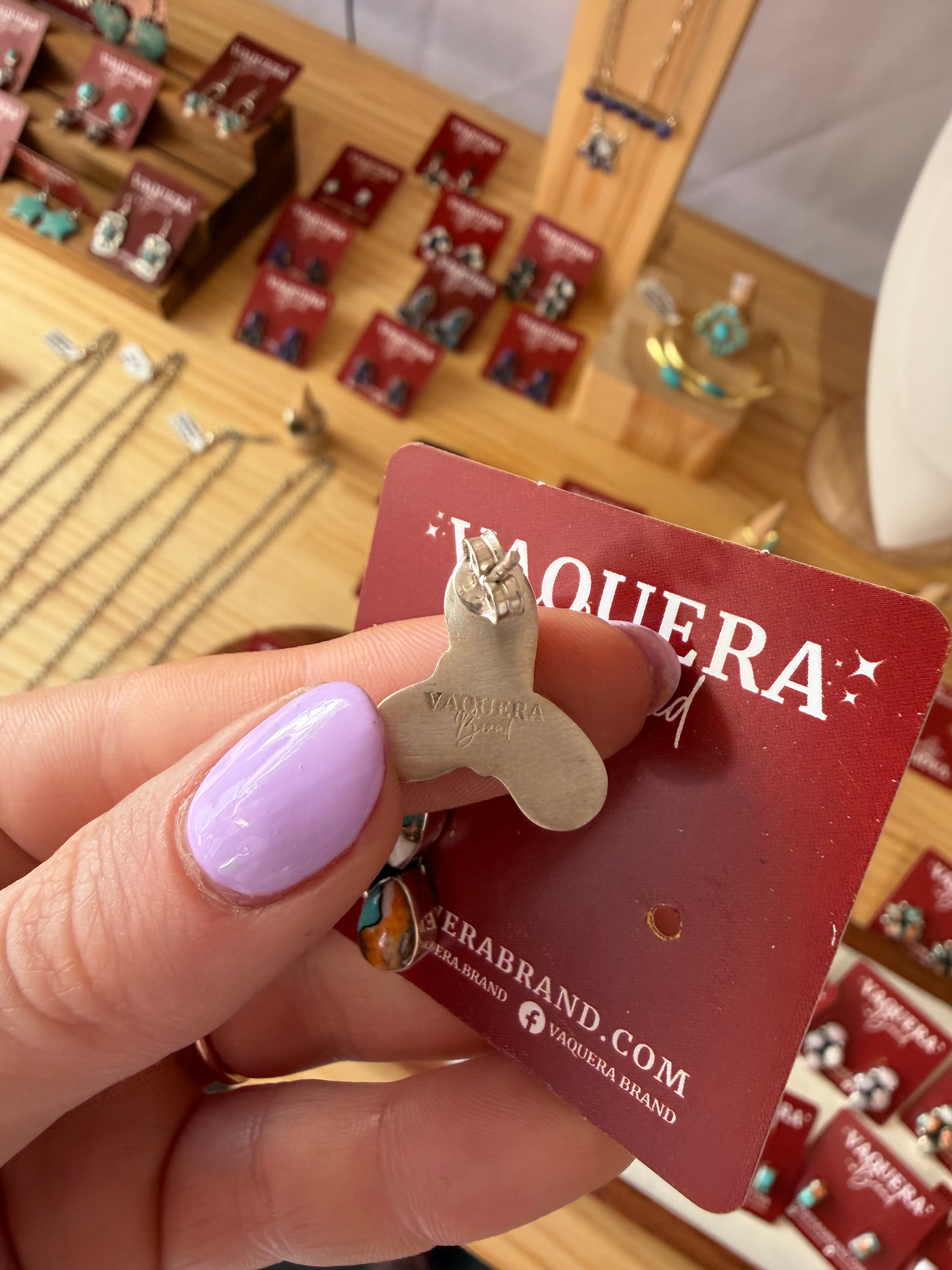 Reba Studs White Buffalo