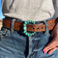 Kingman Turquoise Belt Buckle #1