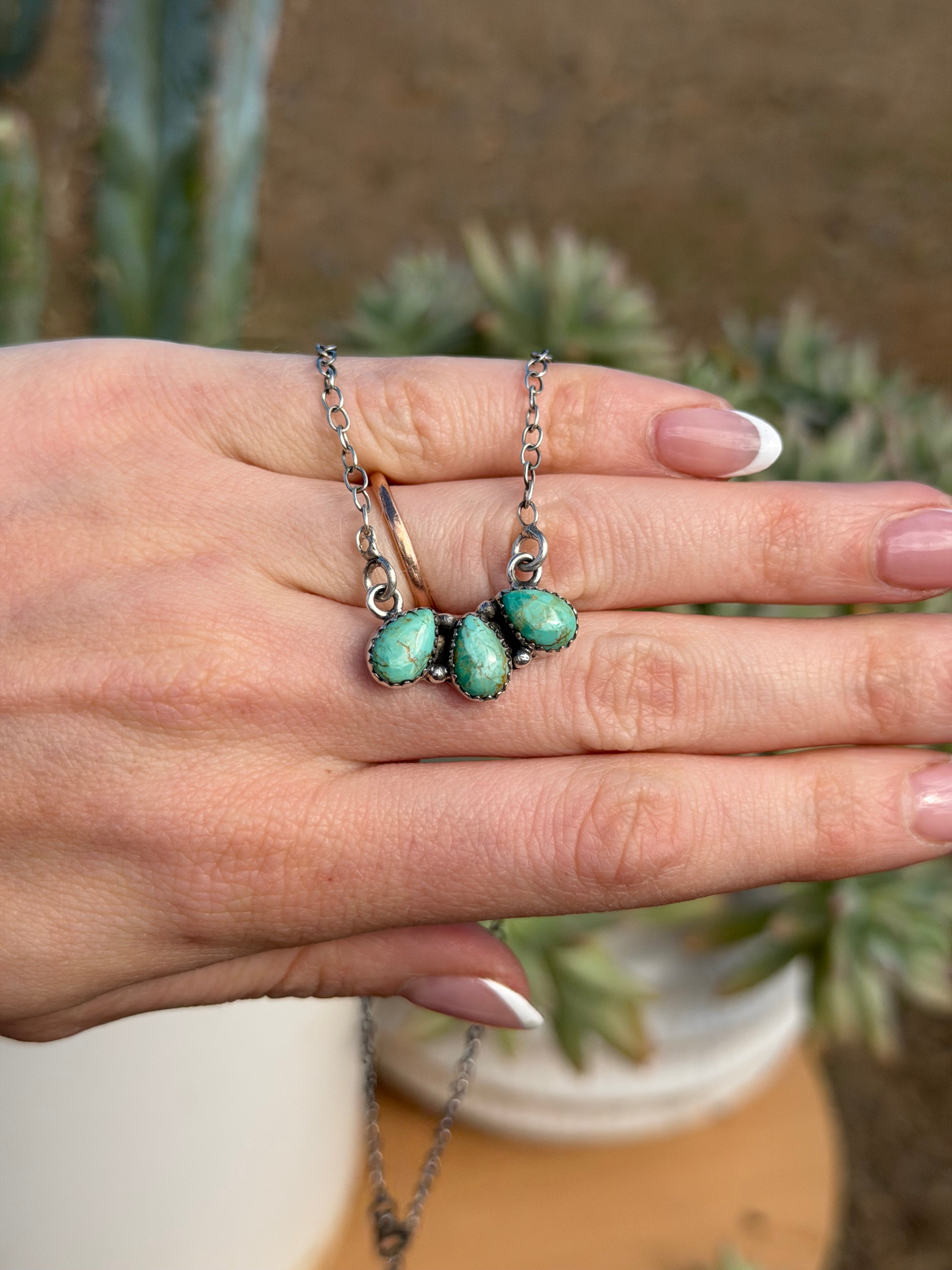 Clara Necklace Kingman Turquoise