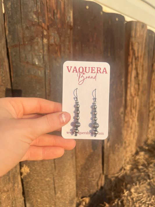 Navajo Pearl Drop Earrings