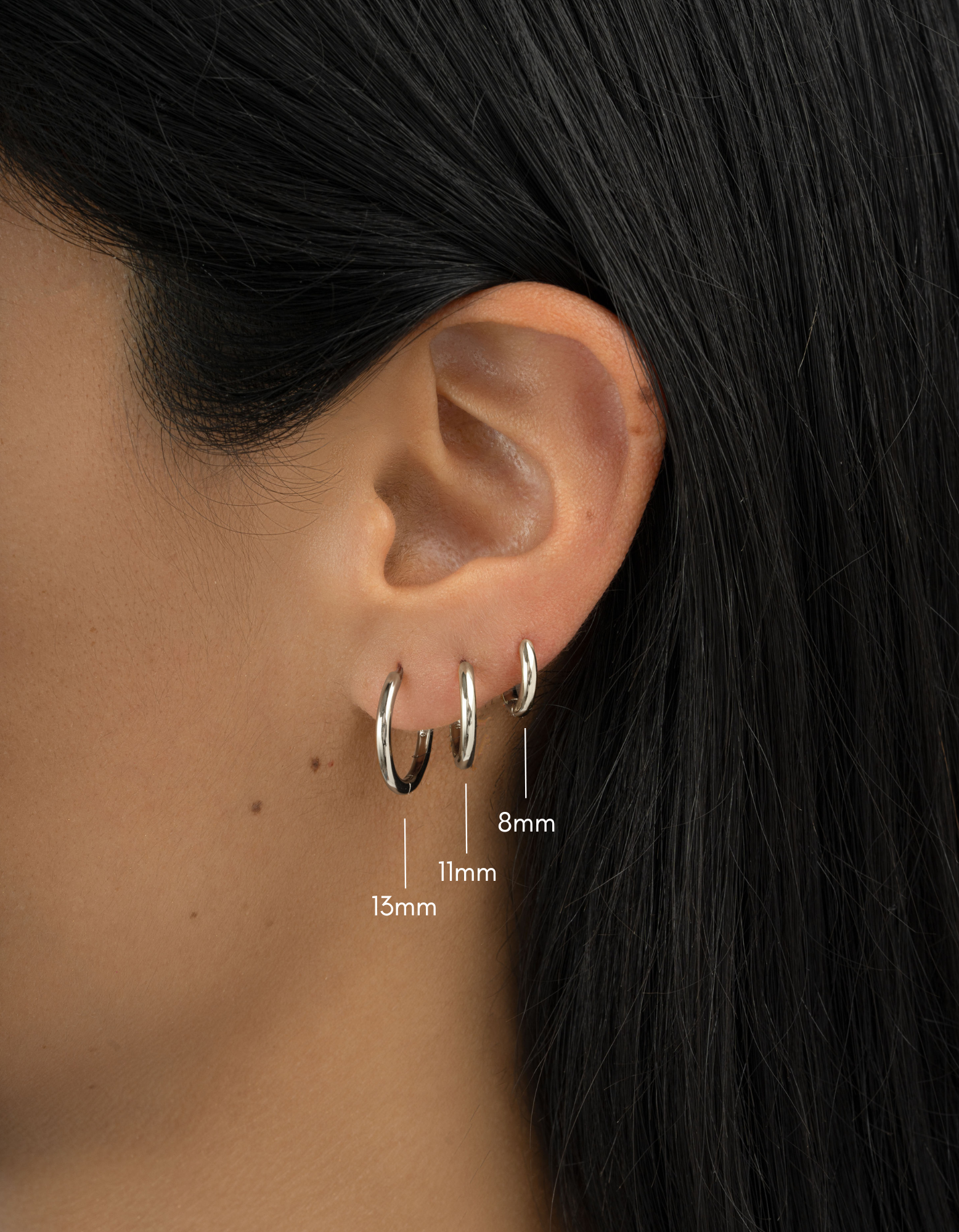 Minimalist Small Hoop Earrings - Multiple Sizes Available