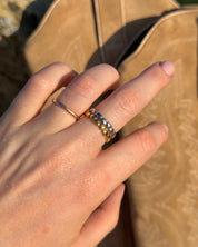 Dainty Heart Stacking Band Ring in Gold