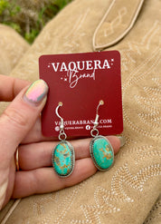 Navajo Kingman Turquoise Dangle Earrings