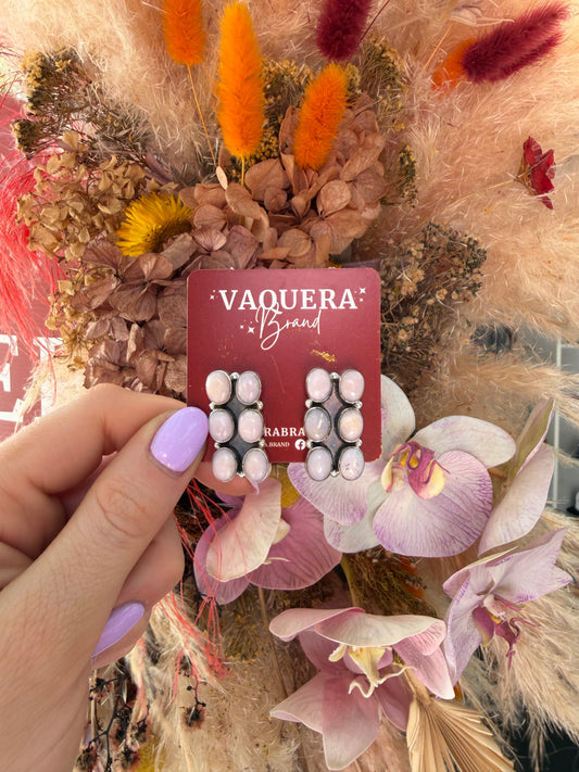 Jessie Studs Pink Opal