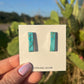 Kingman Turquoise Bar Studs