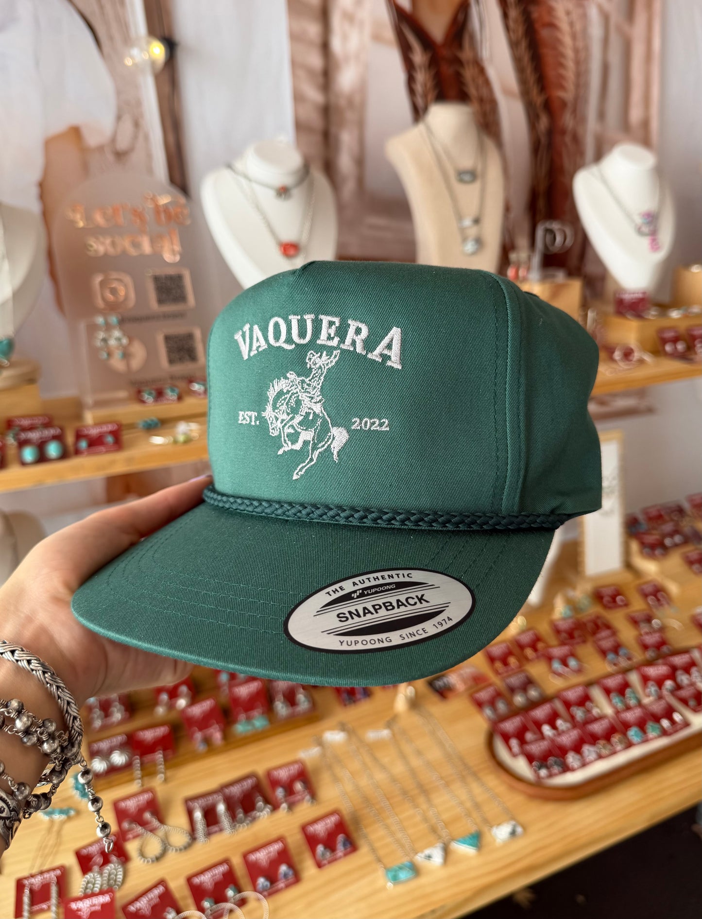 Green Vaquera Bucker Cap