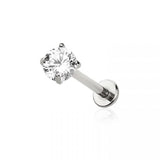 2mm Flat Back Stud Titanium