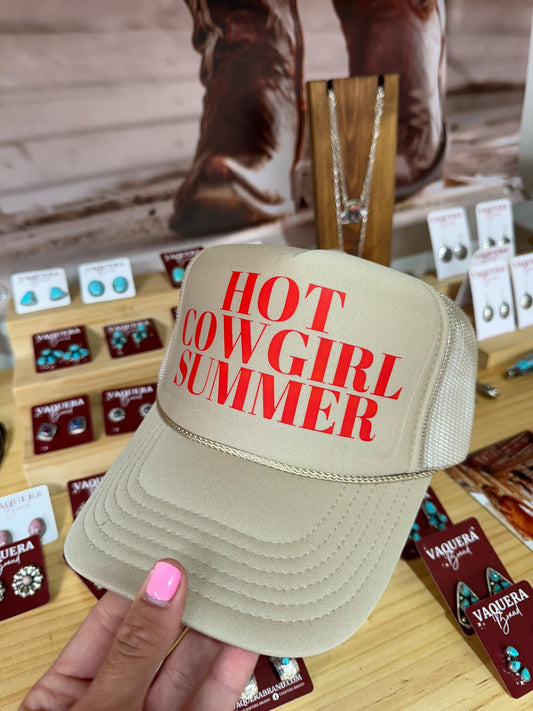 Hot Cowgirl Foam Trucker Caps