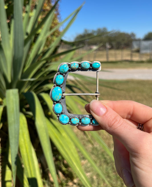 Kingman Turquoise Belt Buckle #3