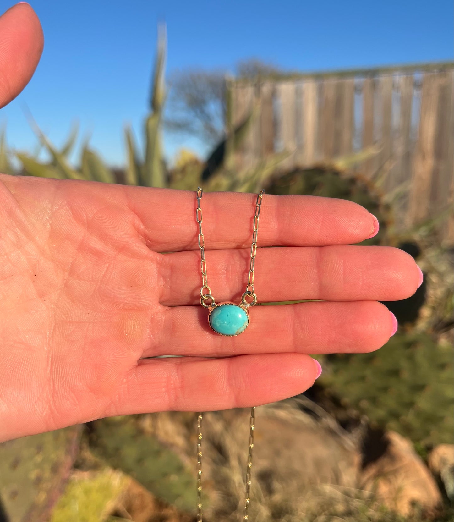 Maverick Turquoise & Gold Necklace