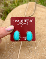 Navajo Kingman Turquoise Studs #1