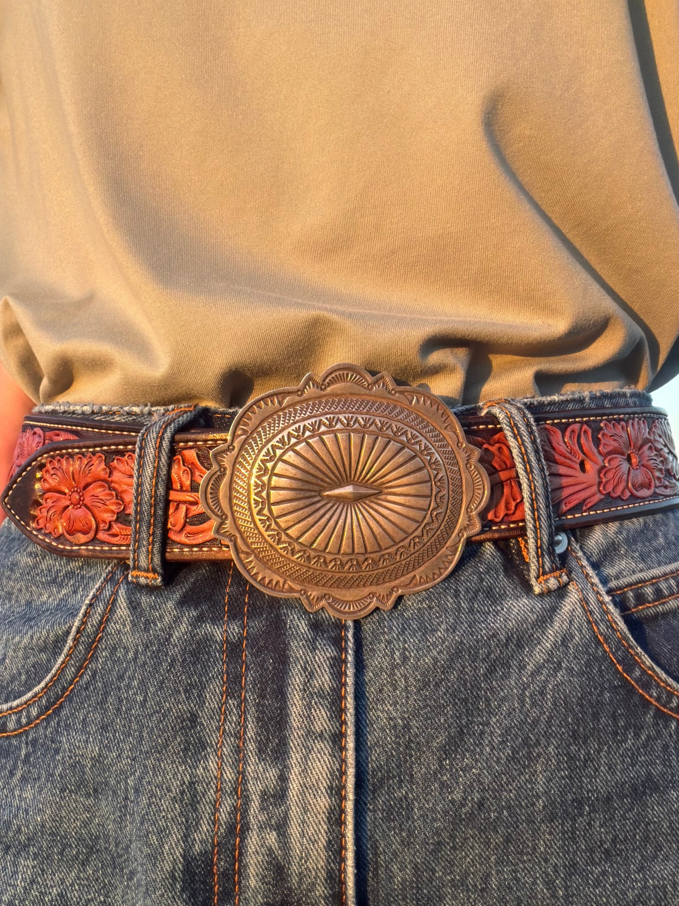 Navajo Sterling Silver Belt Buckle