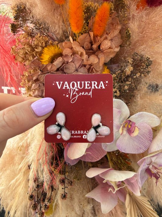 Reba Studs Pink Opal