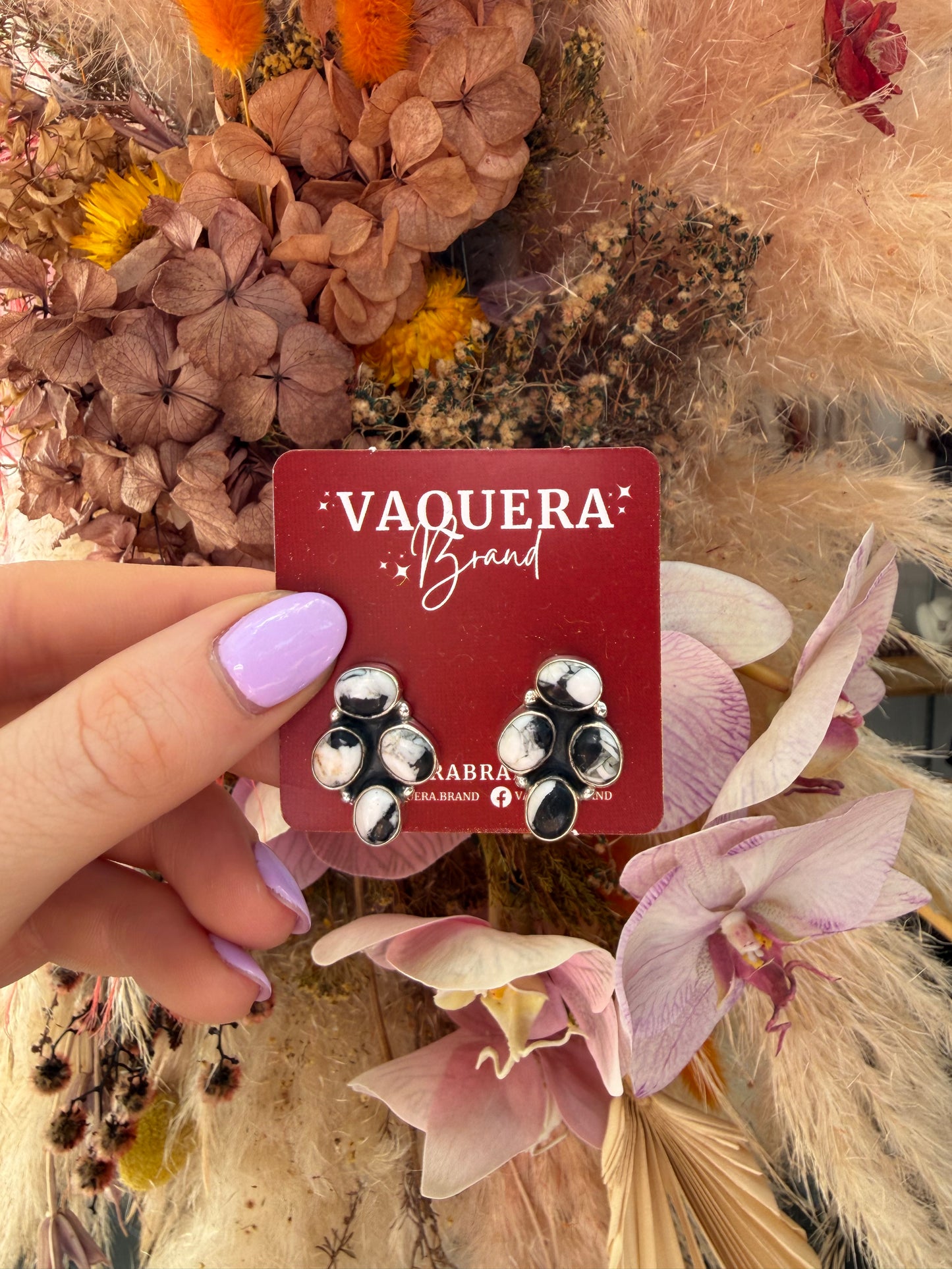 Lainey Studs White Buffalo