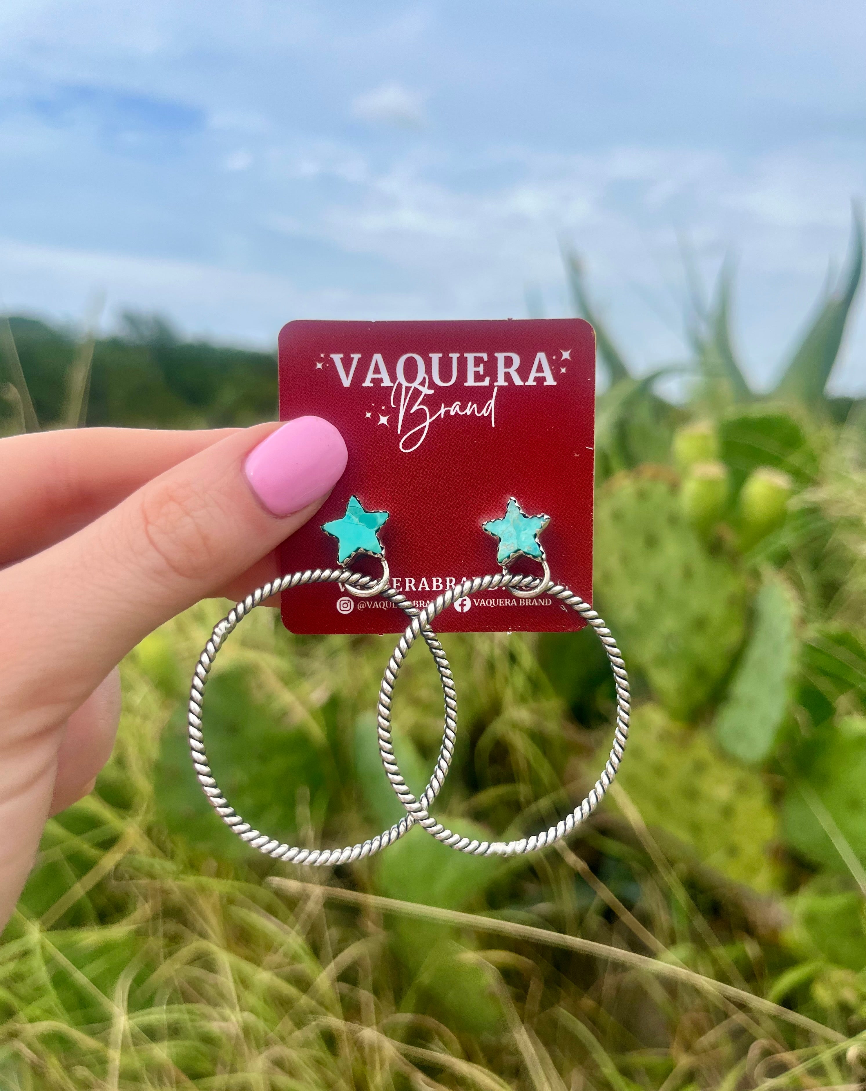 Star Hoops Kingman Turquoise