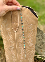 Turquoise & White Buffalo Link Bracelet