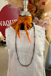 36inch Colour Pop Silver Pearl Necklace