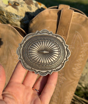 Navajo Sterling Silver Belt Buckle
