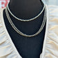 5mm Silver Pearl Necklace (pick your length)