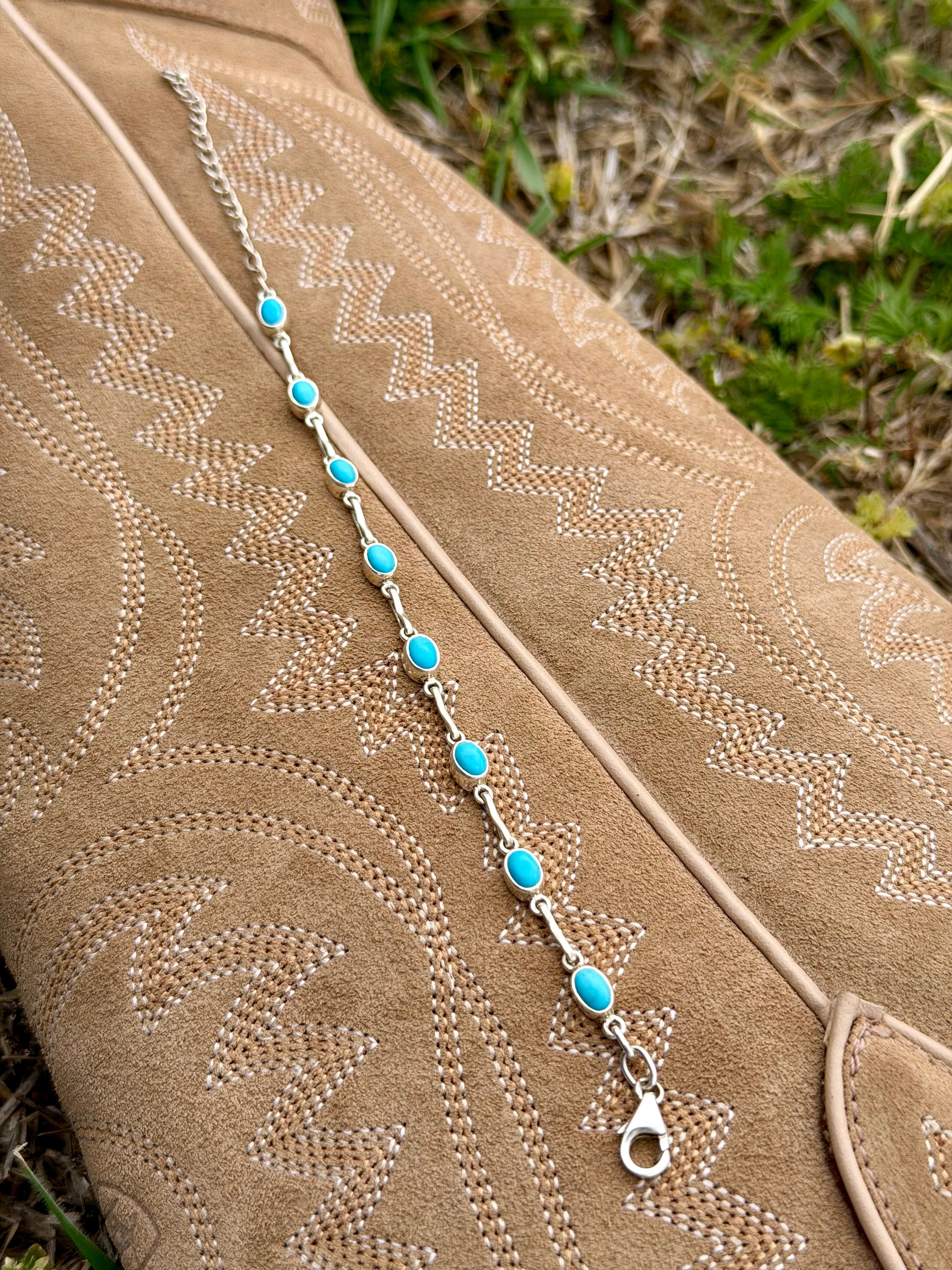 Kingman Turquoise Link Bracelet