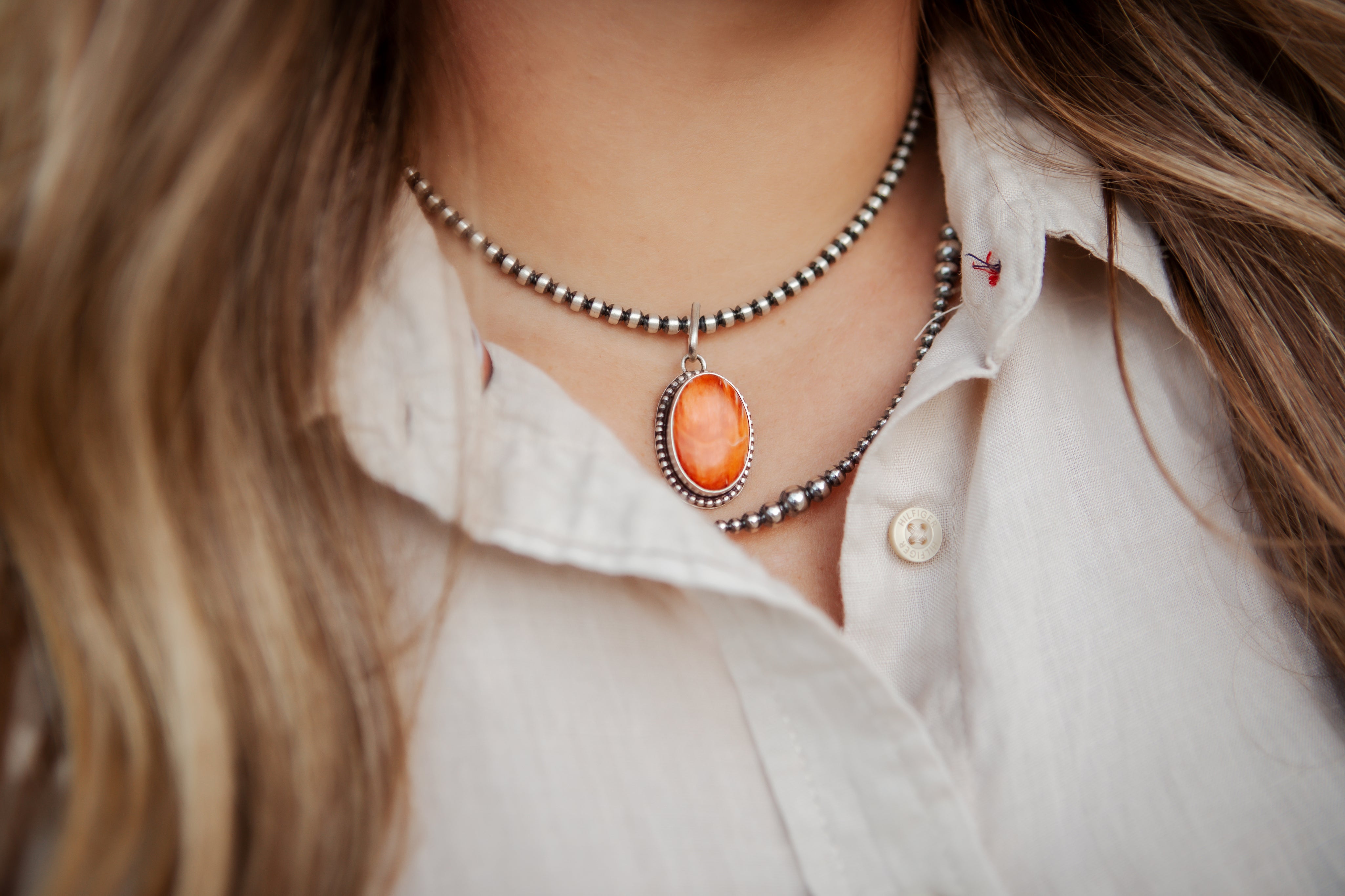 Navajo Spiny Oyster Pendant