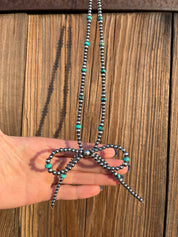 Turquoise Bow Necklace