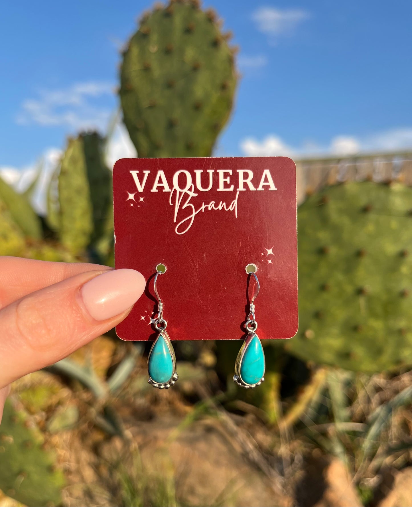 Navajo Sharon Kingman Turquoise Earrings