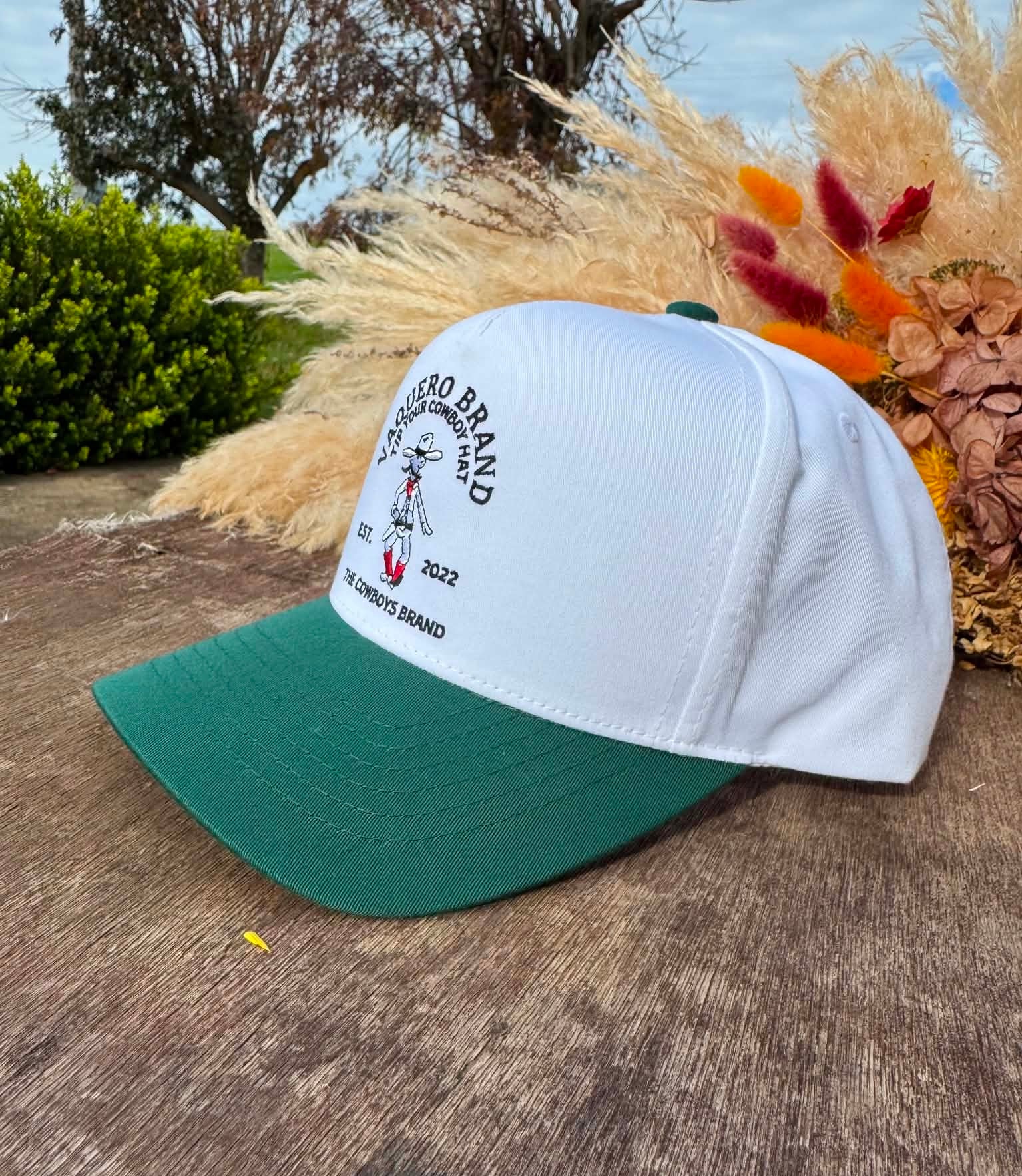 Green Moustache Cowboy Cap