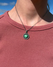 Heart Locket Necklace Kingman Turquoise