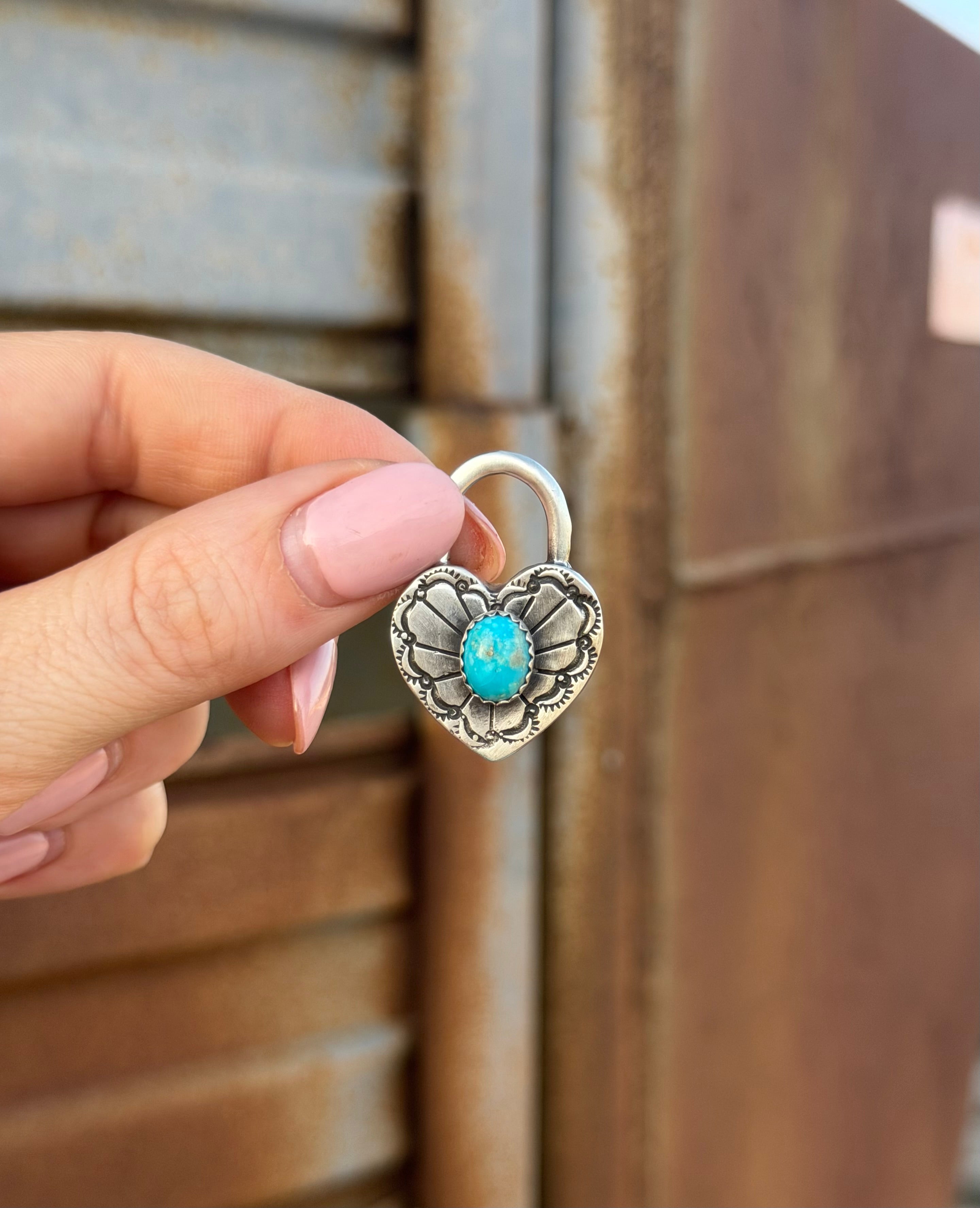 Heart Locket Turquoise