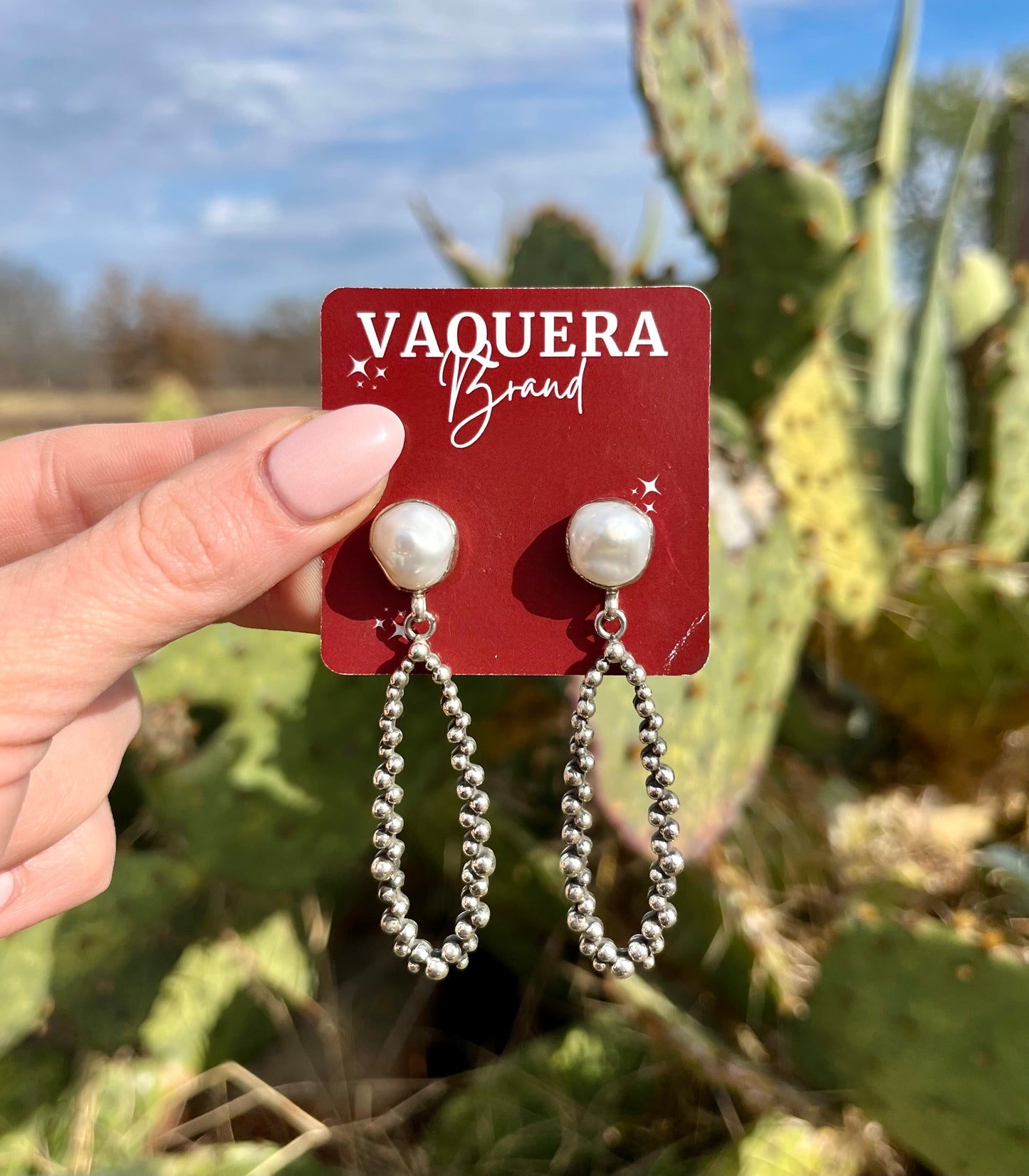 Dangling Fresh Water Pearl Earrings