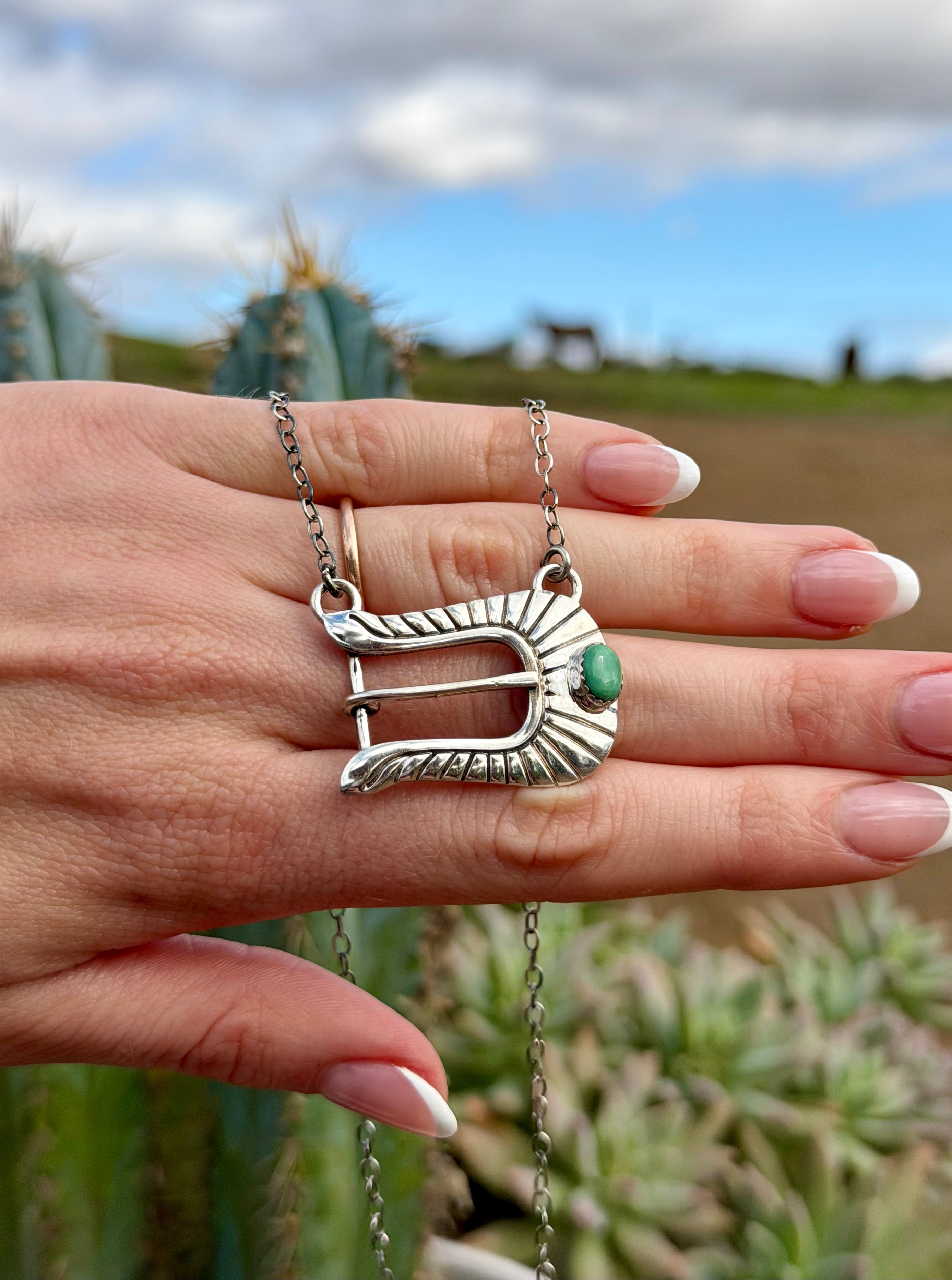 Buckle Necklace Kingman Turquoise
