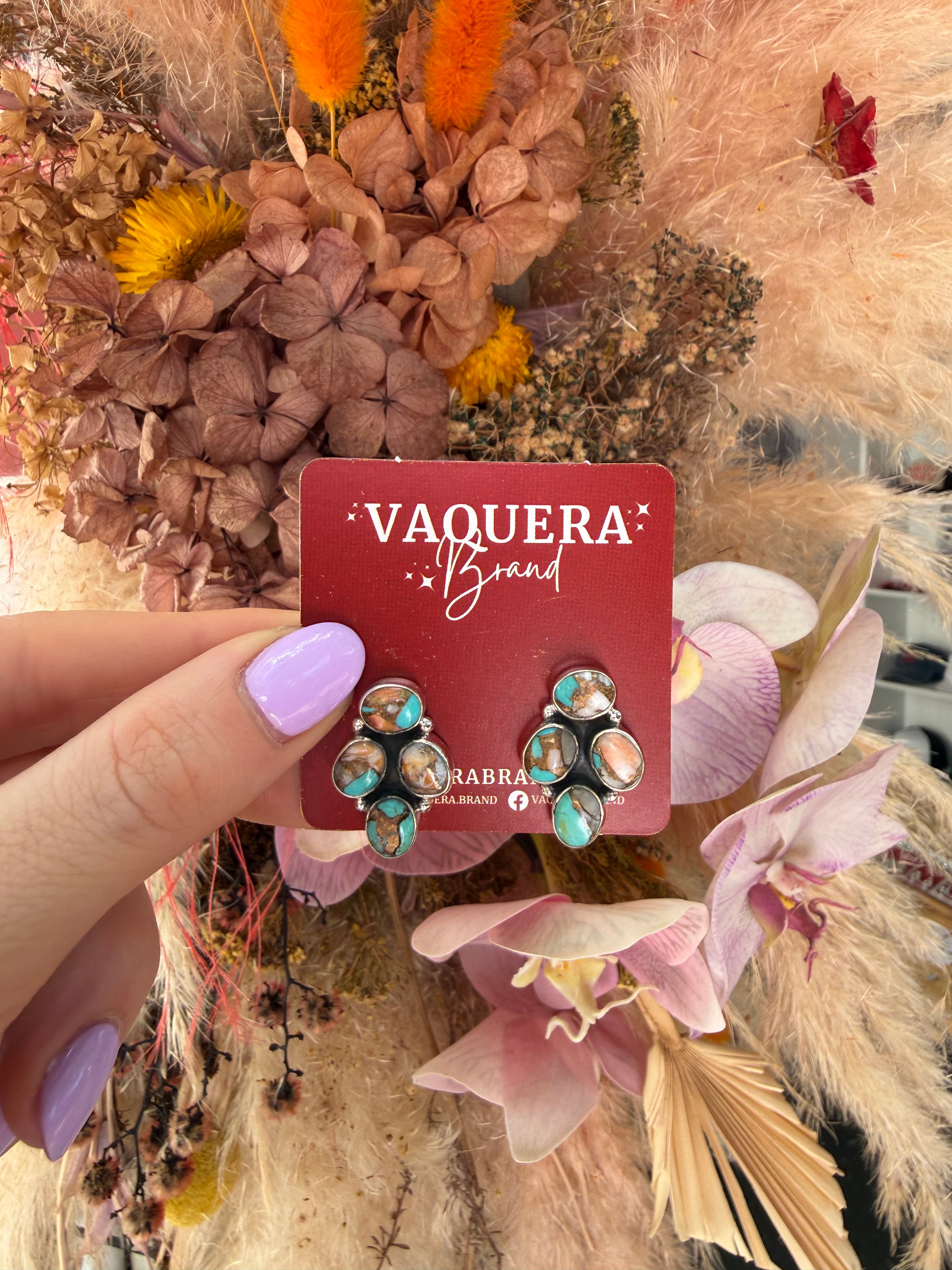 Lainey Studs Spiny Oyster