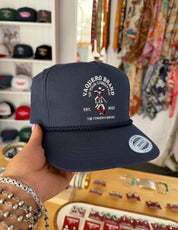 Navy Moustache Cowboy Cap