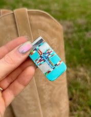 Turquoise Inlaid Money Clip
