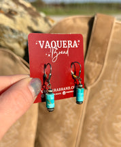 Navajo Pearl Earrings with Stacked Turquoise