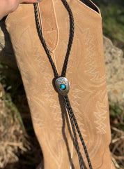 Navajo Bolo Tie with Turquoise