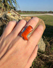 Navajo Boot Ring Orange Spiny