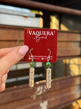Navajo Sonoran Gold & Silver Bead Earrings