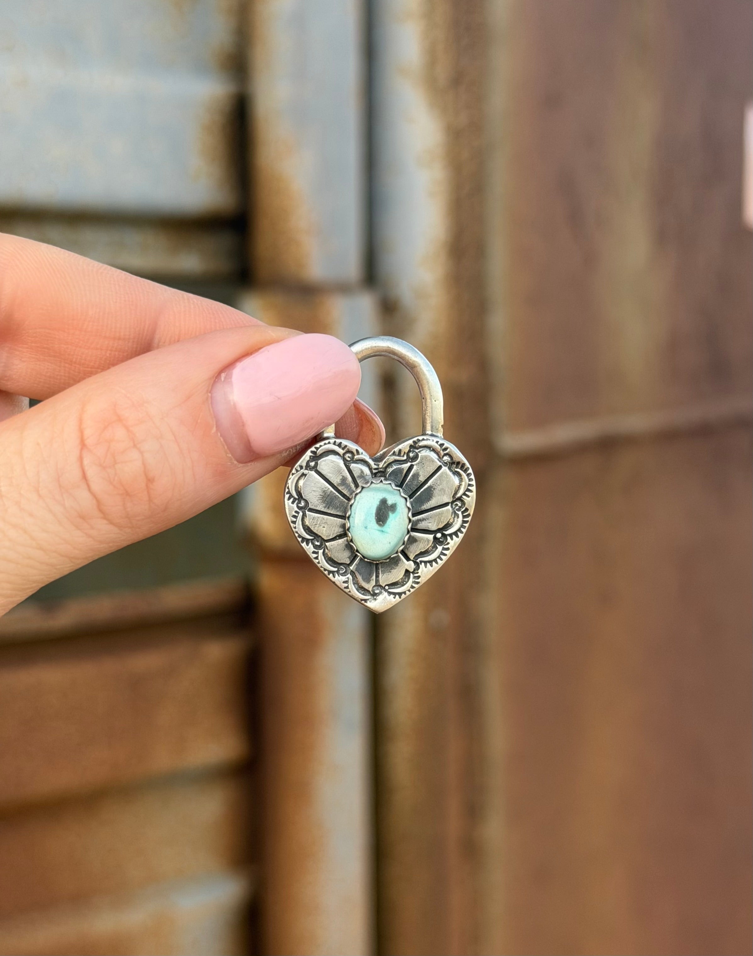 Heart Locket Turquoise