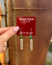 Navajo Sonoran Gold & Silver Bead Earrings