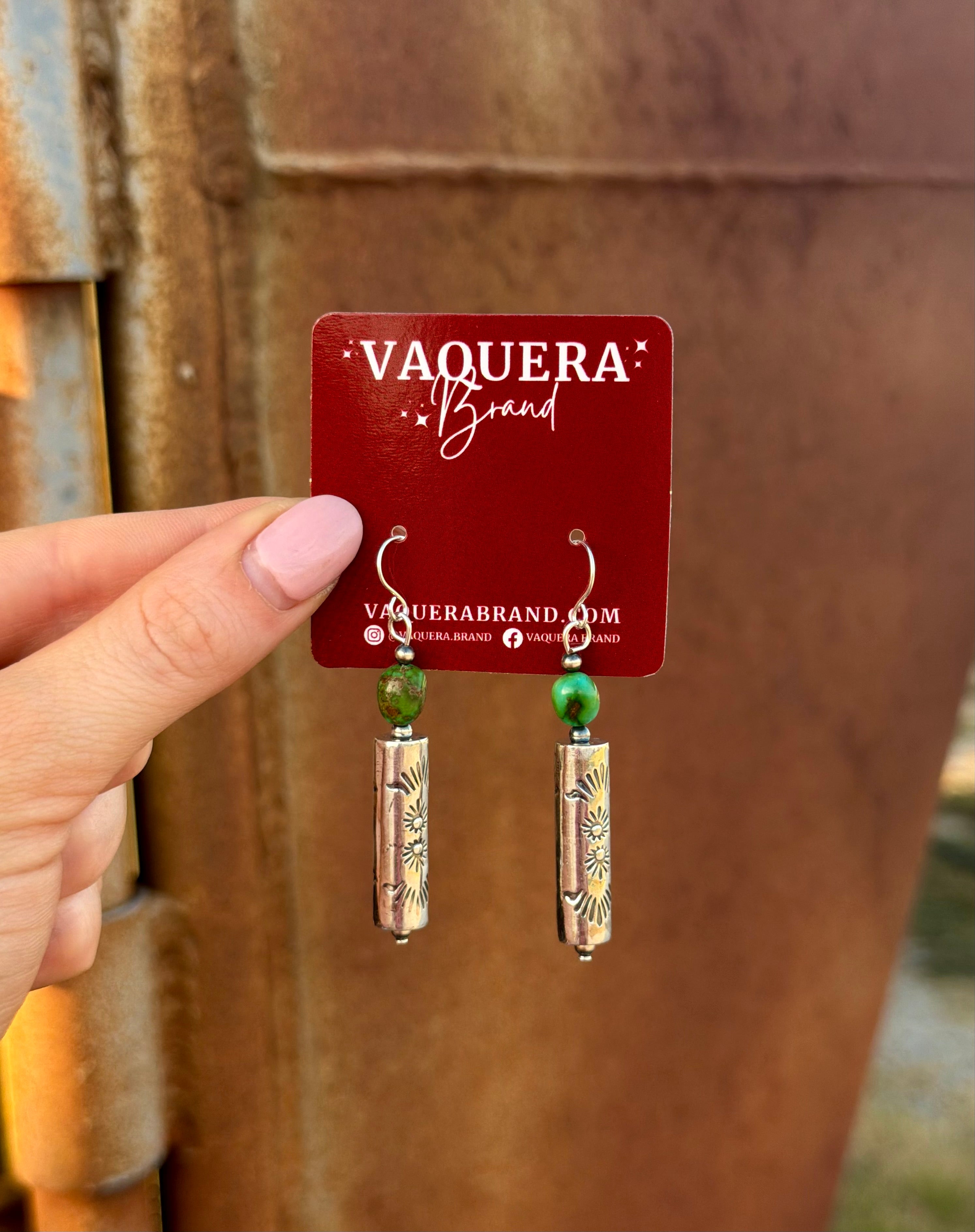Navajo Sonoran Gold & Silver Bead Earrings