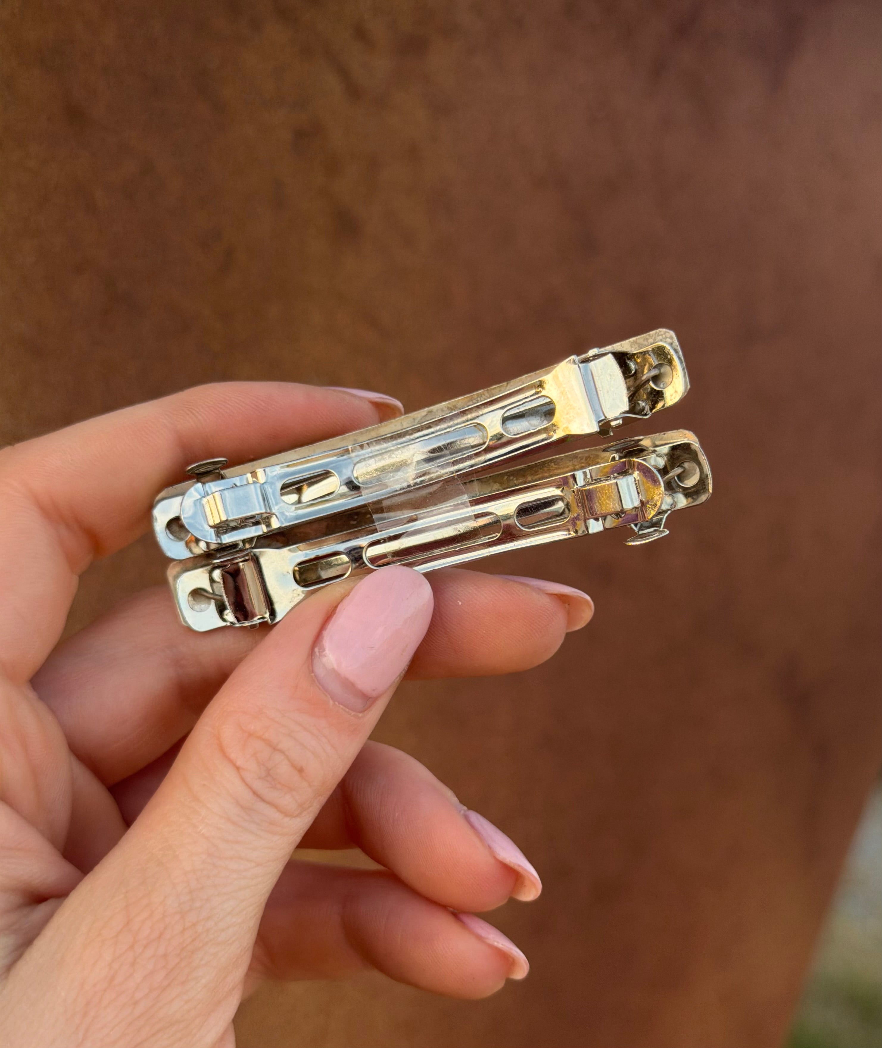 Navajo Silver Hair Clips
